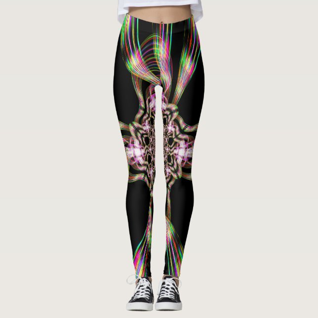 Leggings Rainbow Taffy Candy Explosion deux (Devant)