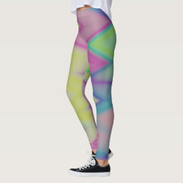 Leggings Rainbow Zigzags