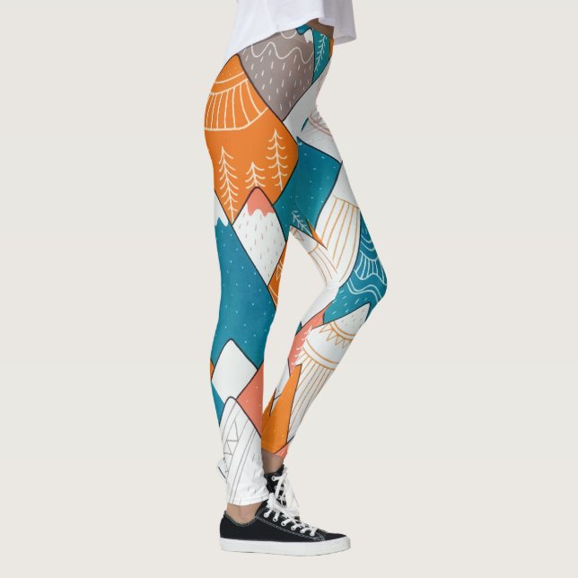 Leggings Randonnée Camping World Travel Mountain Peaks (Droite)