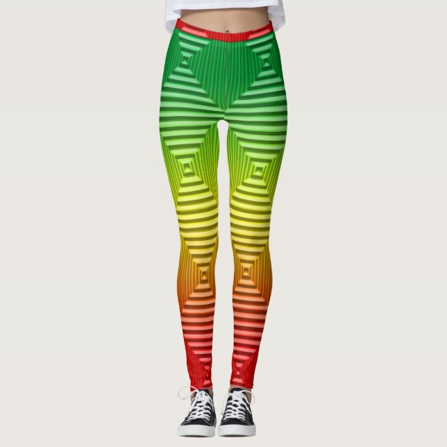Leggings Rasta pattern (Devant)