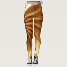 Leggings Rays de couleur Tiger-oeil Design