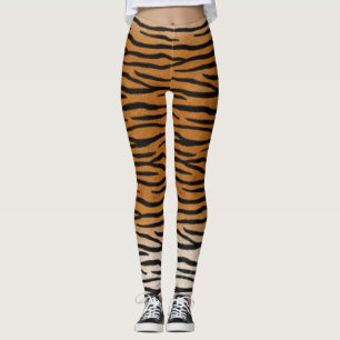 Leggings Rayures de Tigre Animal Exotique