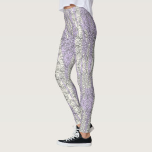 Leggings Rayures déchiquetées avec des inspirations de paon