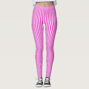 Leggings Rayures roses