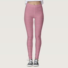 Leggings Rayures Vertes et Roses