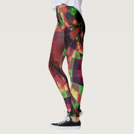 Leggings rectangles inclinés ou étirés de couleur, plus fon