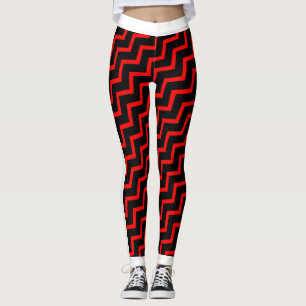 Leggings Red Chevron (White Trim) sur votre col.