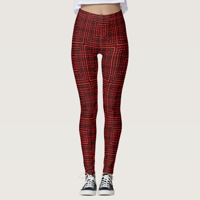 Leggings red chritmas happy day candy background (Devant)
