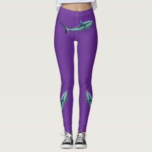 Leggings Reefshark - Conception abstraite - Découpe d'une p