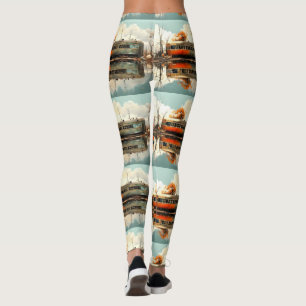 Leggings Remorque Caravan vintage RV Thunder_Cove