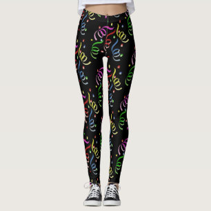 Leggings Remous et confettis de réveillon de la Saint