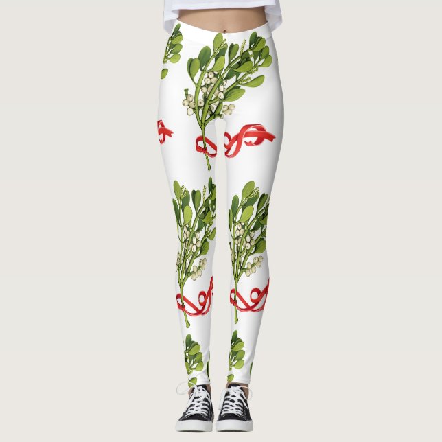 LEGGINGS RENCONTREZ-MOI SOUS LA MISTLETOE NOËL (Devant)