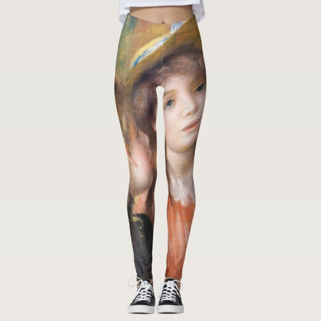Leggings Renoir - Portrait de deux petites filles (Devant)