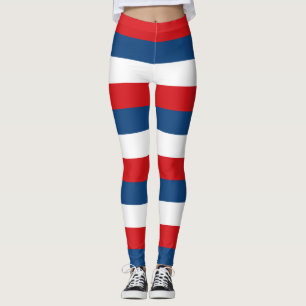 Leggings République Tchèque Couleurs du drapeau national Le