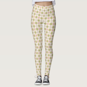 Leggings Rétro arrière - plan coloré 3 de motif