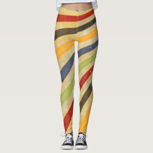 Leggings Retro Grunge Stripes + vos idées