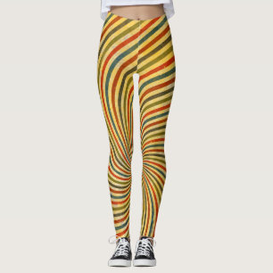 Leggings Retro Grunge Swirl Stripes + vos idées