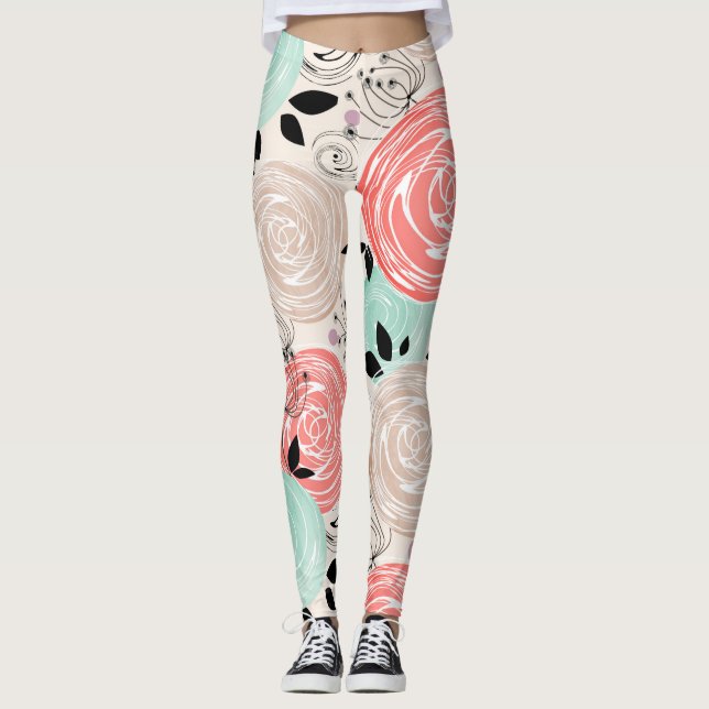 Leggings Rétro, rose (Devant)