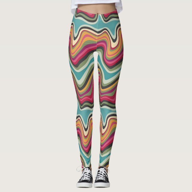 Leggings retro wave MANA (Devant)