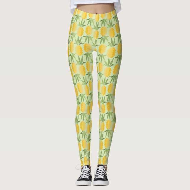 Leggings Rétros ananas (Devant)