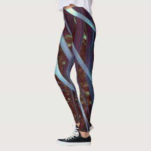 Leggings Rêve de Palmetto Bleu