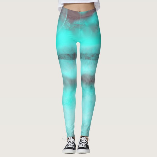 Leggings rêve turquoise (Devant)