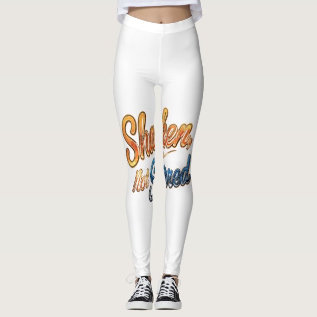 Leggings "Réveillé, Pas Fatigué." (Devant)
