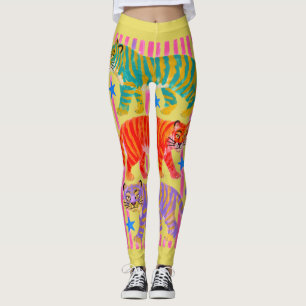 Leggings rêves de tigre arc-en-ciel