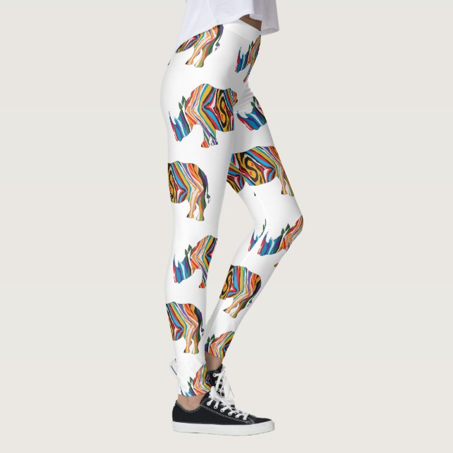 Leggings Rhinoceros Psychedelic Zebra (Droite)