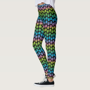 Leggings RICK ET MORTY™ motif Rainbow Rick Head
