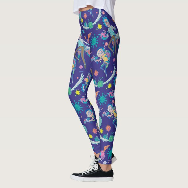 Leggings RICK ET MORTY™| Parmi les Motifs de cellules infec (Gauche)