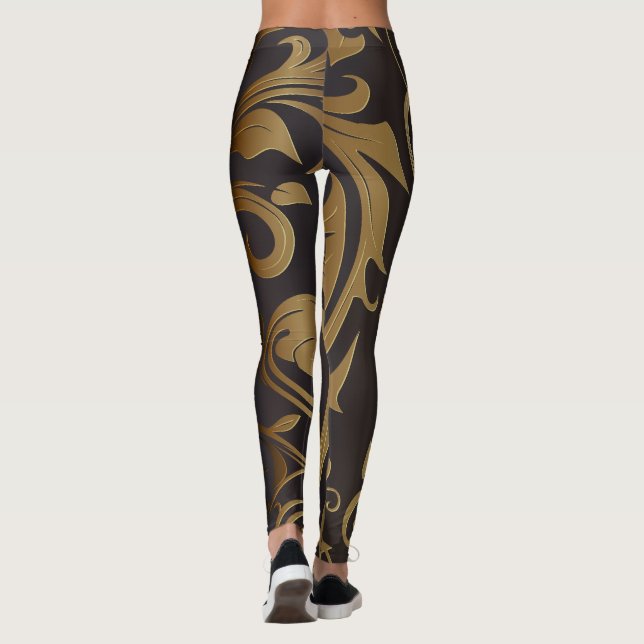 Leggings Rideaux dorés 3 (Dos)