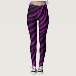 Leggings Ripped SpaceTime Stripes - rose/Purple