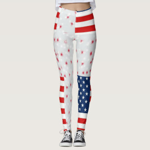 Leggings rmdesignflo55 dessin USA Drapeau sur un arrière - 