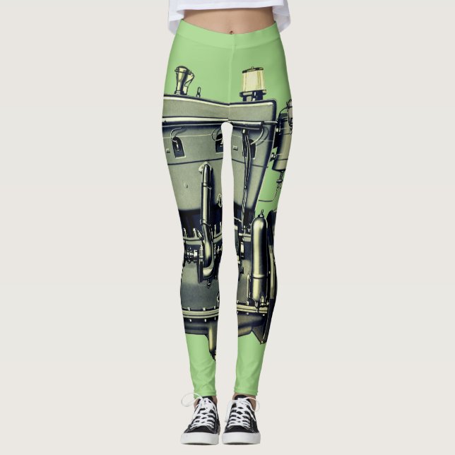 Leggings Robot mécanique des moteurs à gaz du Wisconsin pré (Devant)