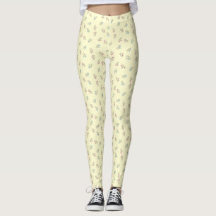 Leggings Rollerskate Pale Yellow Outline Motif de dessin