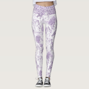 Leggings Romantique Indigo Rococo Art Style Élégant Cadeau