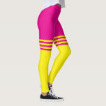 Leggings Rosa/Gelb Streifen von Francoise<br><div class="desc">Leggings Rosa/Gelb Streifen von Francoise</div>