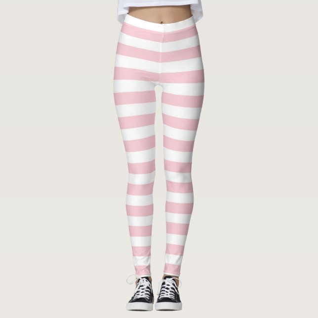 Leggings, rosa und weiß gestrichen leggings (Vorderseite)