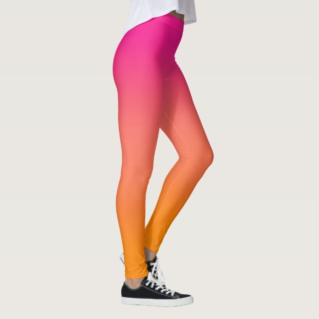 Leggings Rose à orange ombre (Droite)