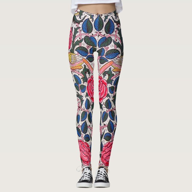 Leggings Rose and Bird, William Morris (Devant)