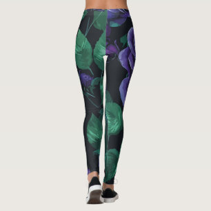 Leggings Rose bleu