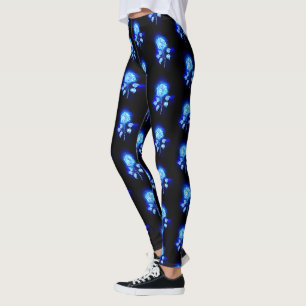 Leggings Rose bleu brûlant