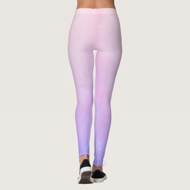 Leggings Rose Bleu rustique ombre (Dos)