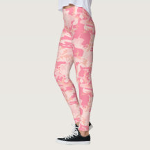 Rose Clair Rose Foncé et Camo Camouflage Peach