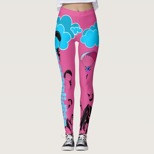 Leggings Rose de guêtres de paysage de lutin de (Devant)