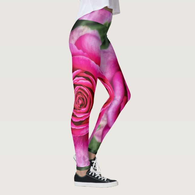 Leggings Rose de roses indien (Droite)