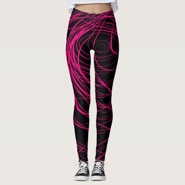 Leggings Rose de tourbillonnement de complexe - guêtres (Devant)