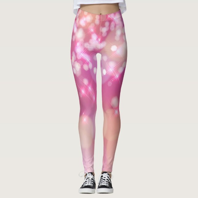 Leggings Rose et Marshmallows (Devant)