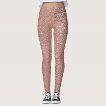 Rose Gold Faux Texture métallique